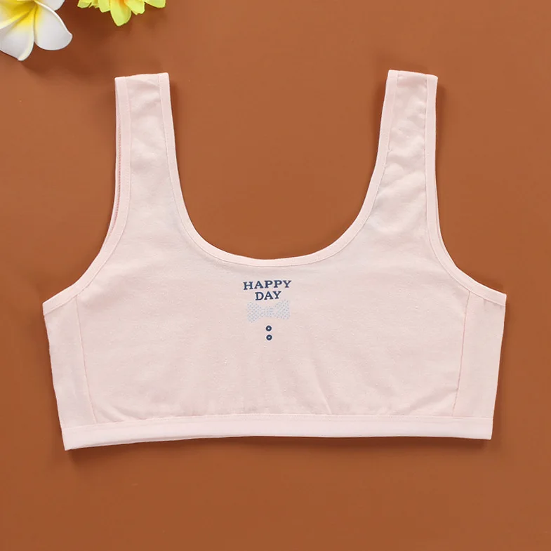 Teen Girl Sports Bra Kids Top Underwear Breathable Young Puberty