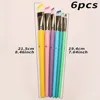 6 件套 Professional Paint Brushes Set, Artist Paintbrush, Easter Egg Brush, Art Painting Supplies, Nylon Round Pointed Flat for Ac 2