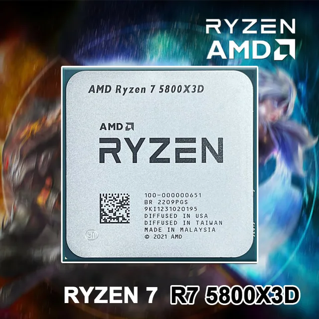 AMD New Ryzen 7 5800X3D R7 5800X3D 3 4 GHz 8 Core 16 Thread 7NM L3