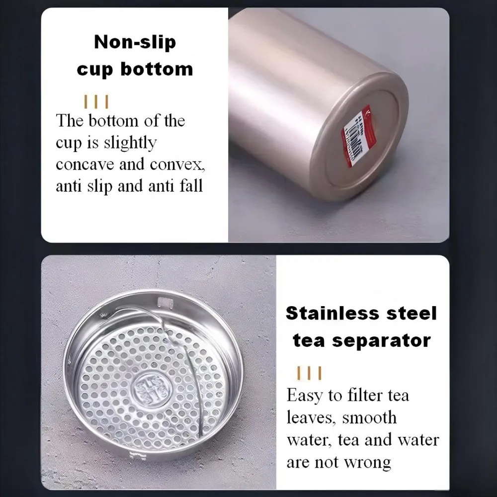 800ml/1000ml 316 Stainless Steel Thermos Cup Sports Home Travel Kettle Portable Sling Kettle Large Capacity Outdoor