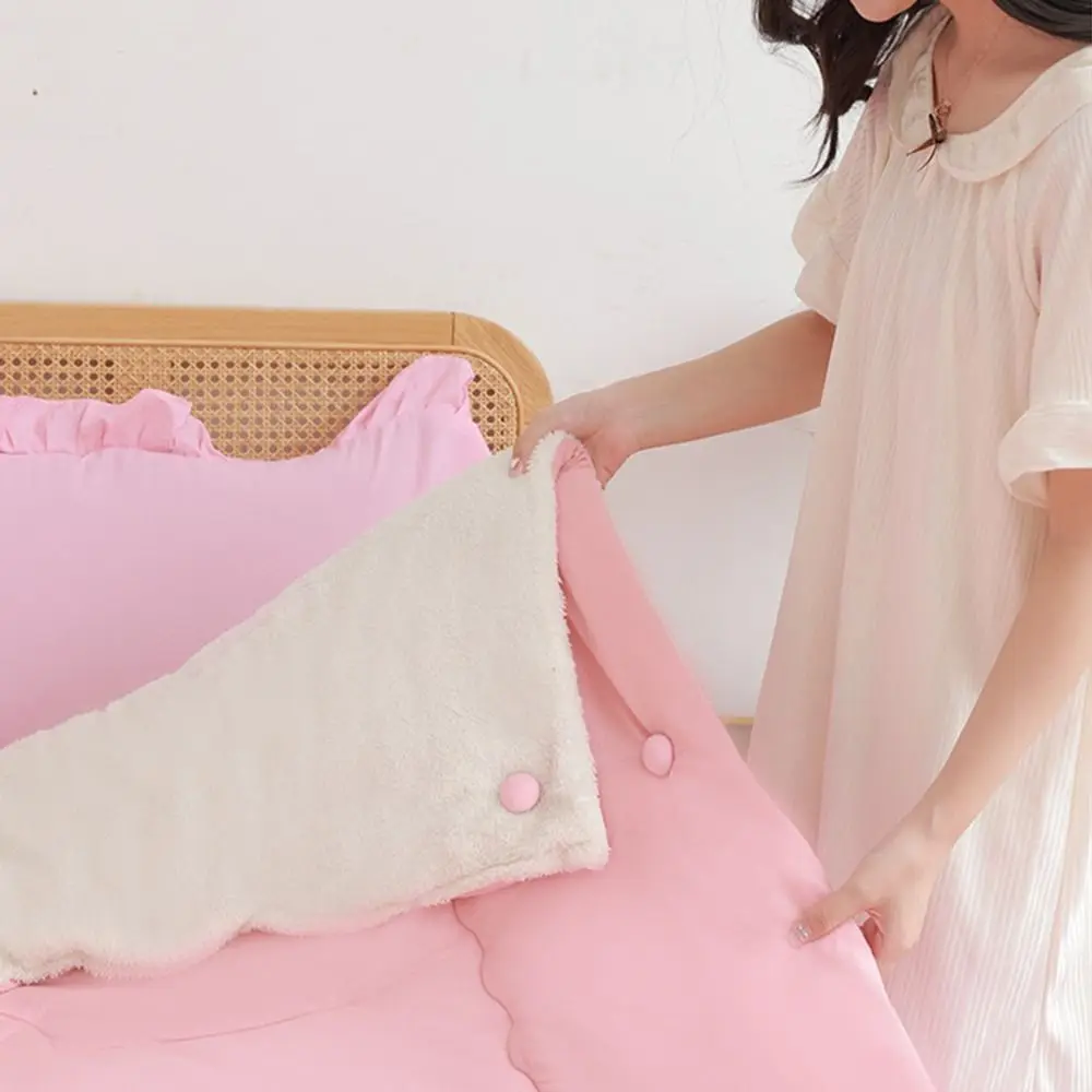 12Pcs Mushroom Duvet Cover Clips Non-Slip Soft Fabric Material Quilt Holder Fixators One-Key Unlock Safe Blanket Buckles 2