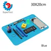 30X20cm Blue Repair Pad Insulation Heat-Resistant Solder Station Silicon Soldering Mat Work Pad Desk for BGA Soldering Station 1