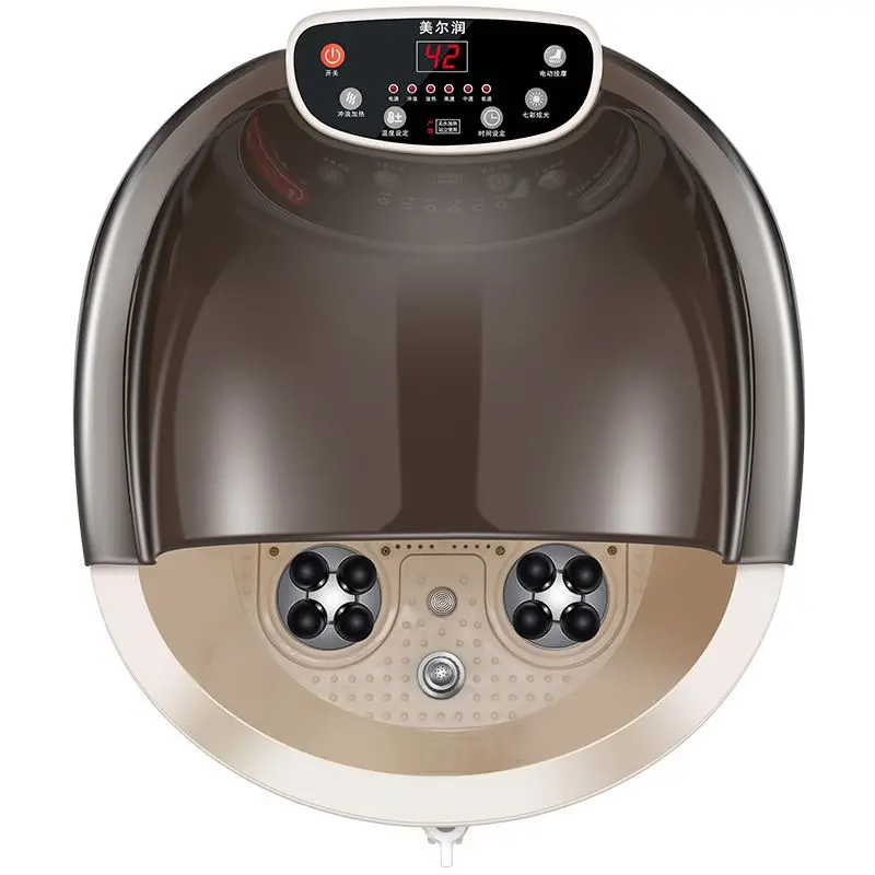 Fully Automatic Electric Massage Deep Heating Foot Basin Fumigation Knee Pads Feet Spa Bath Massager Bucket Tropical Massag Tub