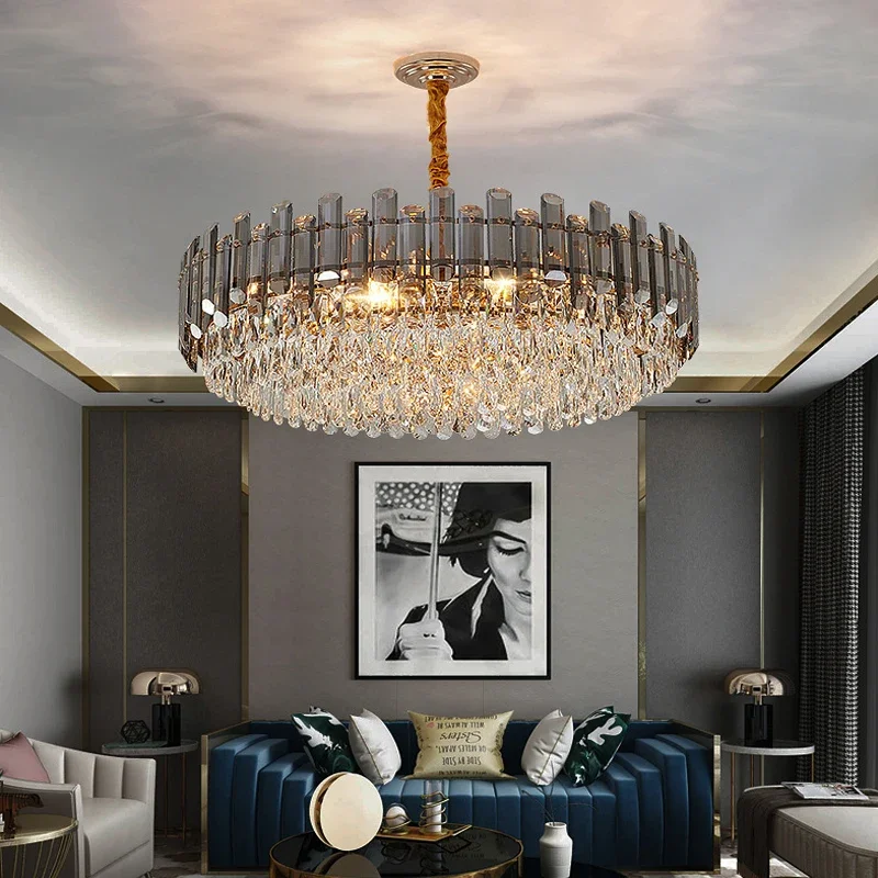 Modern-Luxury-LED-Crystal-Pendant-Lights-Villa-Living-Dining-Room ...