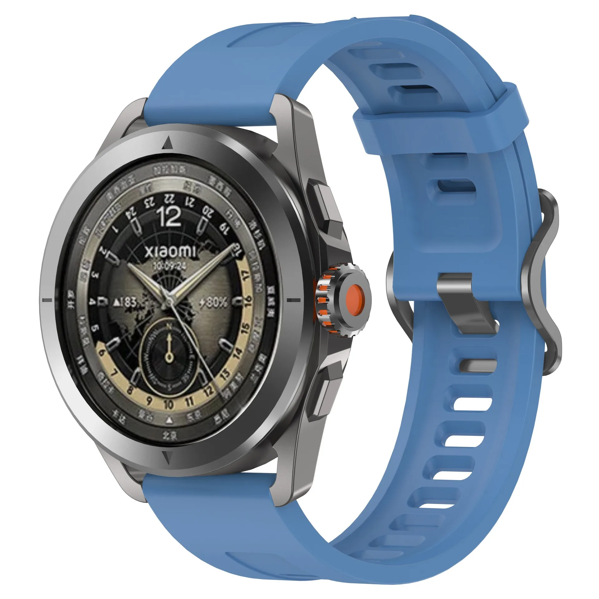 Silicone Adjustable Watch Strap - 22mm Premium Sport Band Accessories