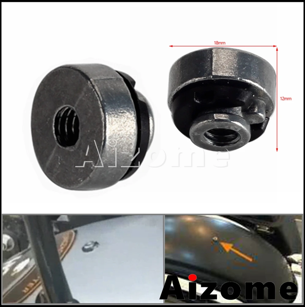 

Rear Fender Motorcycle Seat Nut Kit For Harley Sportster Softail Dyna Touring Road King Street Glide Fat Bob XL 1200 883 1997-up