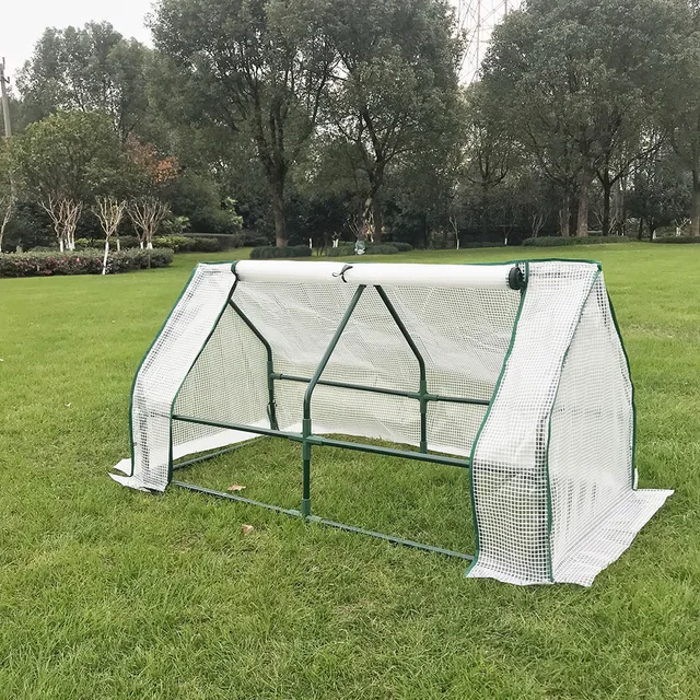 1,2 Méter Kerti Üvegházhatású Alagút Keret Forró Ház Vízálló Uv -Védett Mini Zöldség Otthoni Vasállványok Pvc Borítás - Image 5