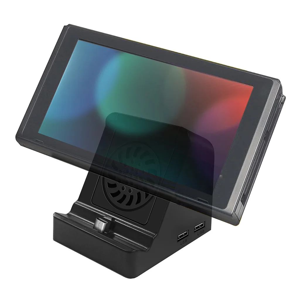 

Портативная зарядная док-станция с охлаждающим вентилятором для коммутатора NS USB, подставка-держатель для проектора телевизора, 20 шт.