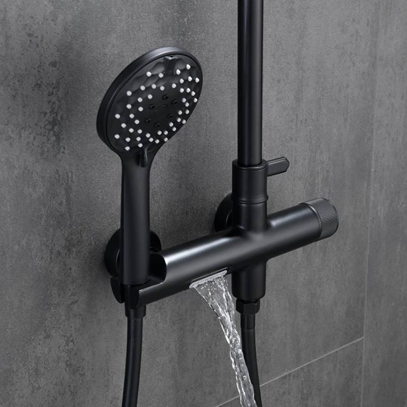 

Bathroom accessories wall mounted rain handle shower set shower rooms