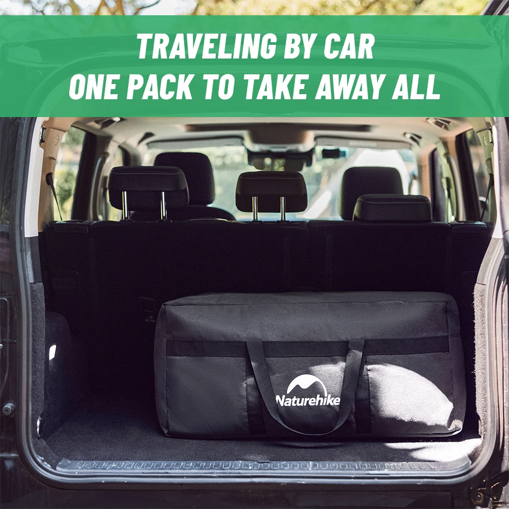 Storage Bag Naturehike Folding 45L 100L Carry Bag Camping Accessories Travel Bag for Family Outdoor Activities