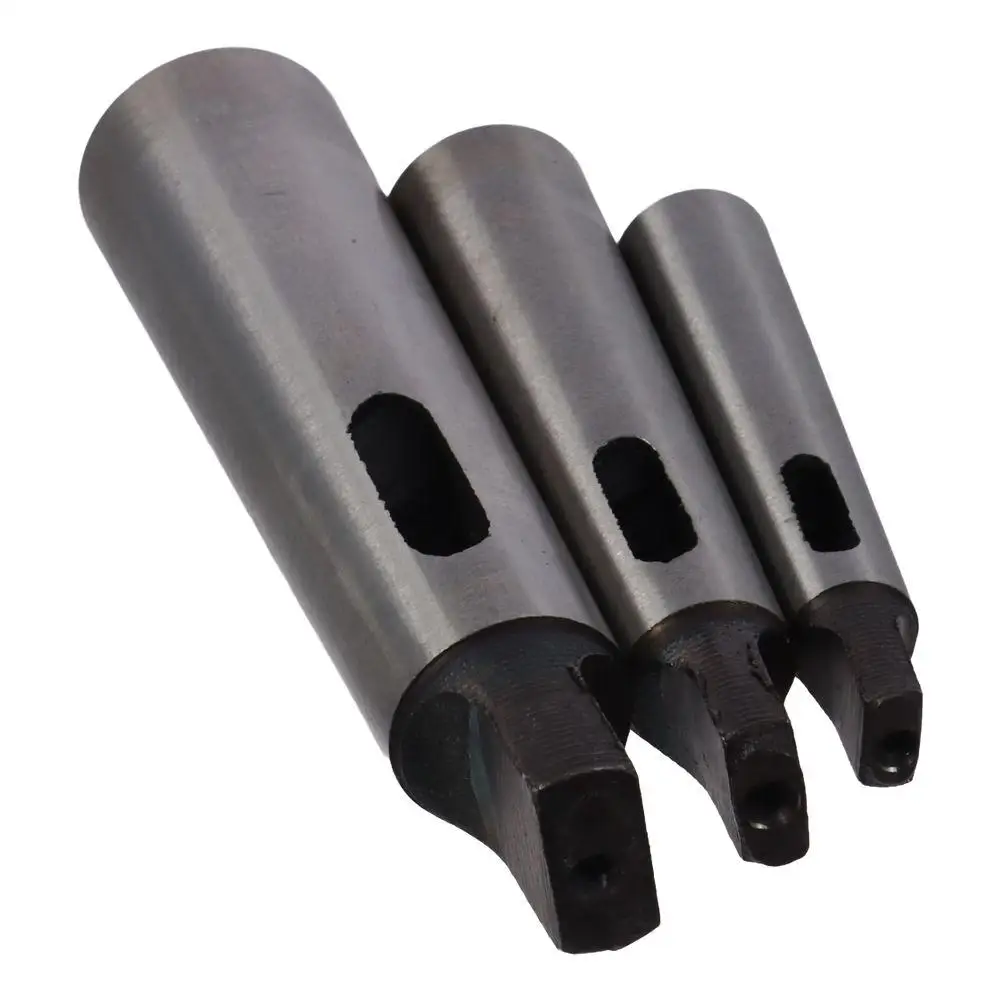3PCS MT1-MT2 MT-2-MT3 MT3-MT4 Taper Adapter Morse Reducing Drill Chuck Sleeve Flat head drill Lathe Milling Part