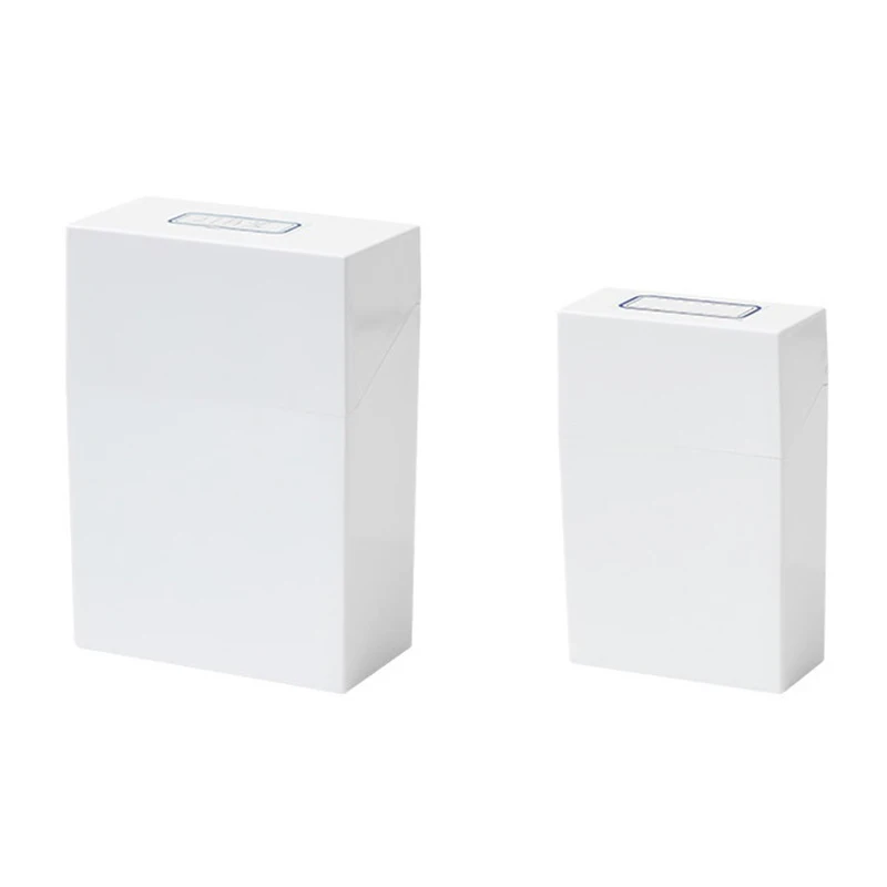 

ABS Flip Square Storage Box Multifunctional Dustproof Organizer Photocards Sleeves Small Card Film Sorting Simple White Box
