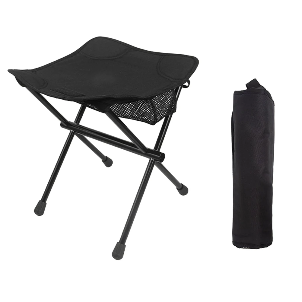 

Camping Stool Folding Chair 7075 Aluminum Alloy Black/Green Outdoor Fishing Oxford Cloth Portable Ultralight Brand New