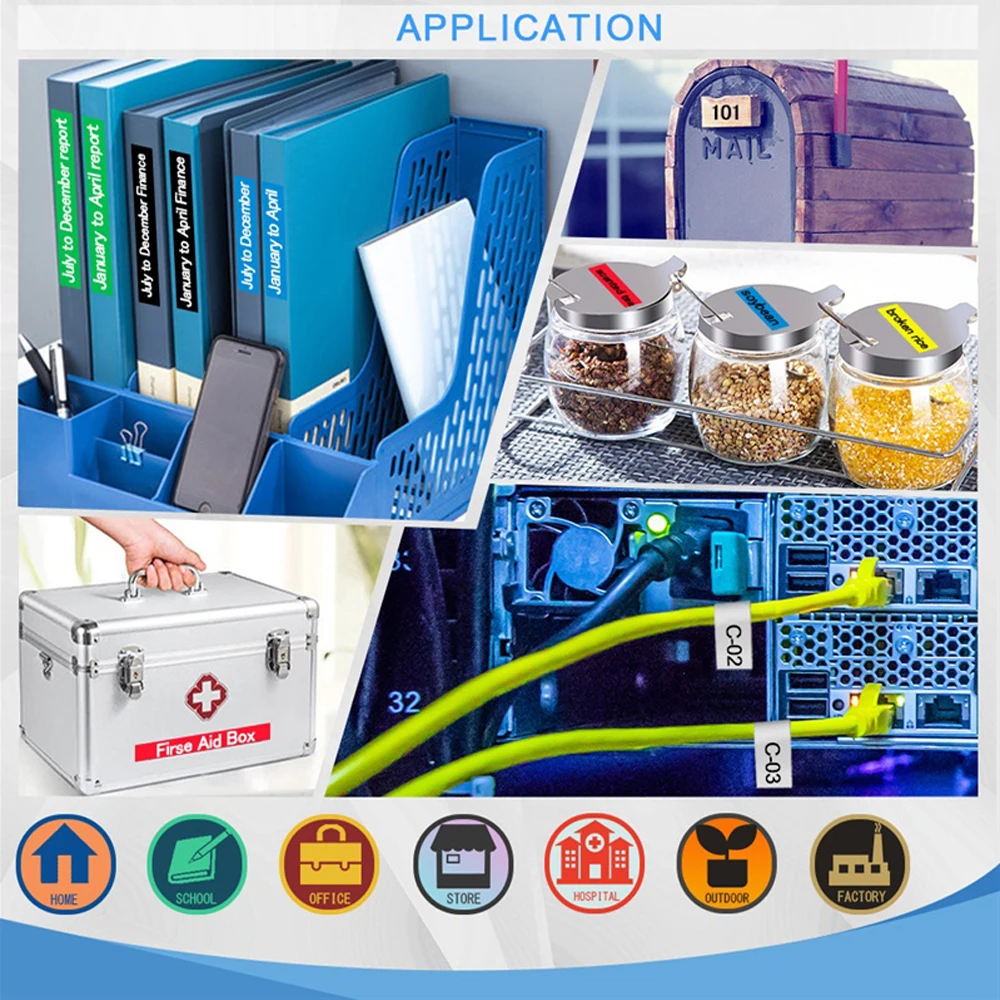 Description Picture 5 of item1/3 PC Black on White TZ-241 TZ-141 Black on Clear for Brother 18mm Laminated Tape tze141 tze 241 Label Tape for Brother P Touch