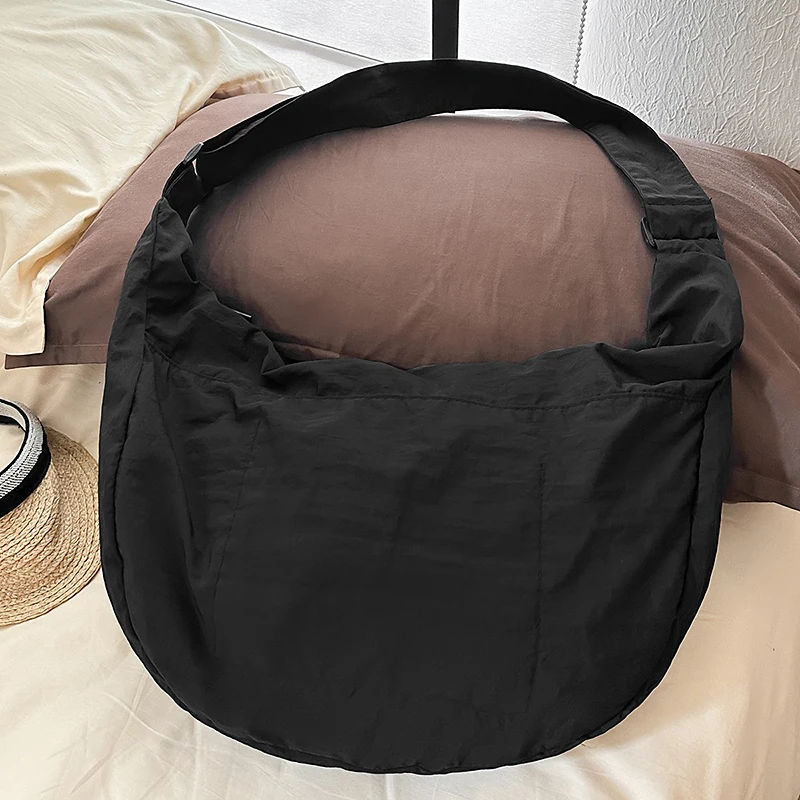 Neue Nylon-Umhängetasche für Damen, lässig, vielseitig, große Kapazität, leichte Reisetasche, einfache Mädchen-Büchertasche – Detail 25