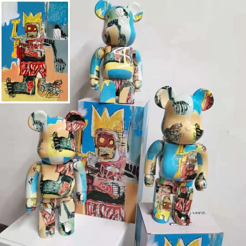 

Bearbrick, игрушка 28 см, 400 процентная, рукописное письмо, строительный декоративный плюшевый Рождественский Хэллоуин, трендовый модный подарок