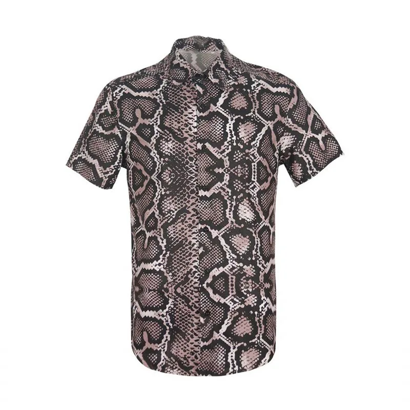 thumbnail image 1 of Camisas con estampado 3D de leopardo para hombre, camisas casuales de manga corta con botones, ropa para hombre, blusas nuevas para hombre, ropa, tops de calidad, 1 of 5