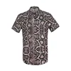 Men's Leopard 3D Printed Shirts For Men Short Sleeve Button Down Casual Shirt Ropa Hombre New Mens Blouses Clothing Quality Tops 4