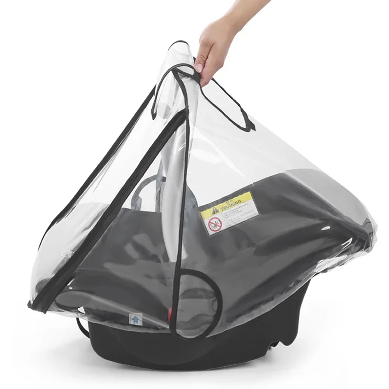 Car Seat Raincoat Baby Stroller Accessories Rain Cover Baby Stroller Waterproof Cover Sleeping Basket Weather Shield