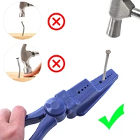 Pince à ongles support de pince à ongles pince à ongles marteau support de clouage ABS protège-doigts outil à main Portable pour la sécurité 2