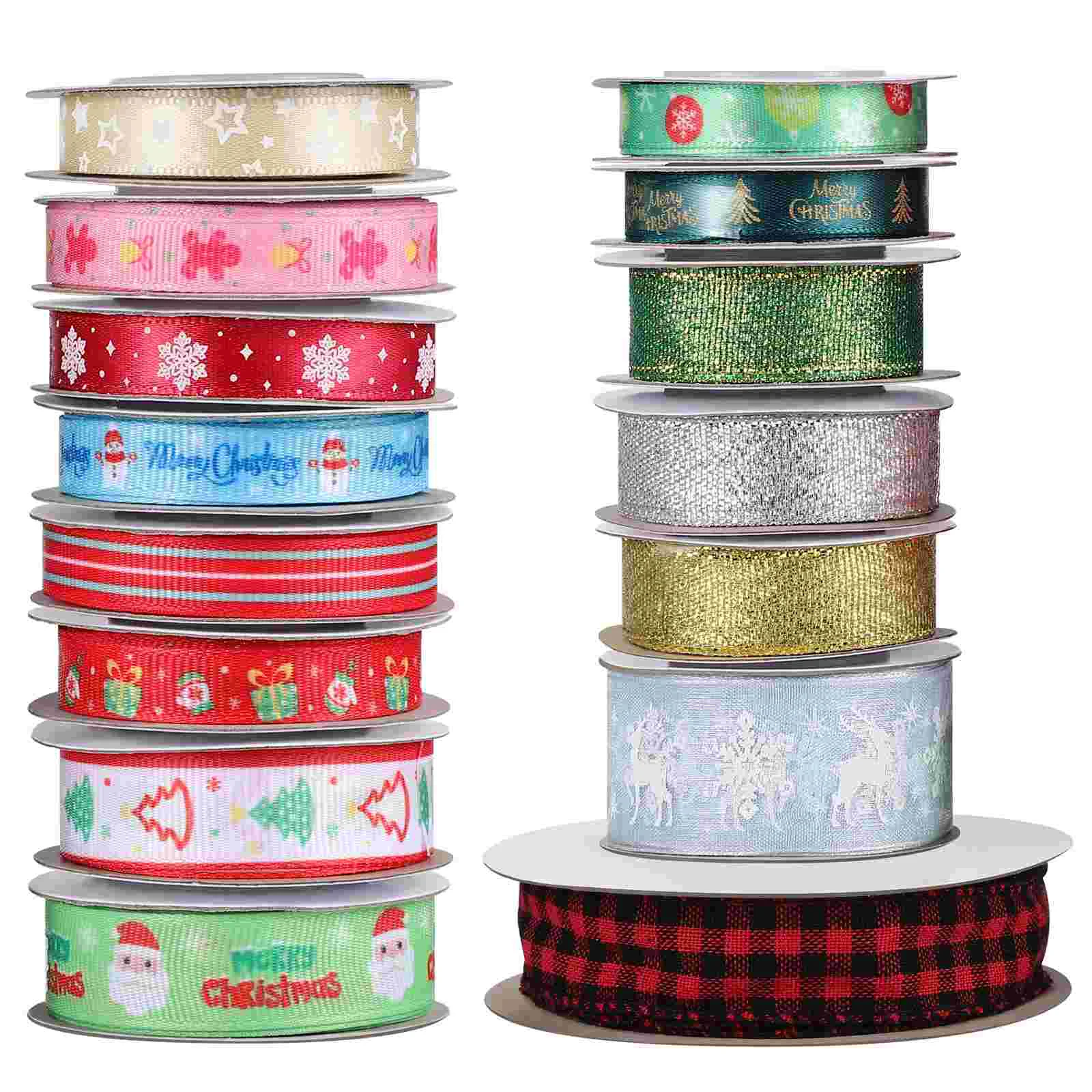 

Decorate Christmas Gift Belt Colorful Streamers Xmas Ribbon DIY Cleanse Ribbons
