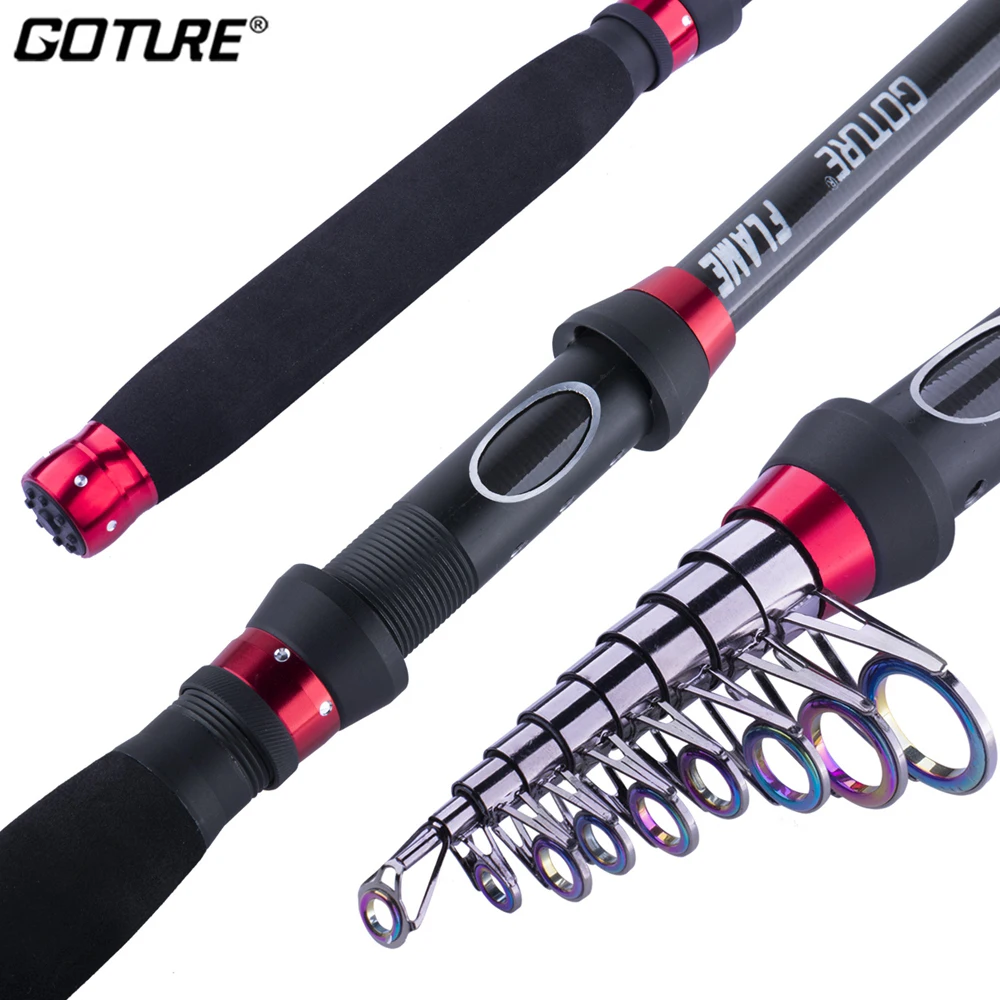 Goture FLAME Telescopic Fishing Rod 1.8-3.0M Ultralight Carbon