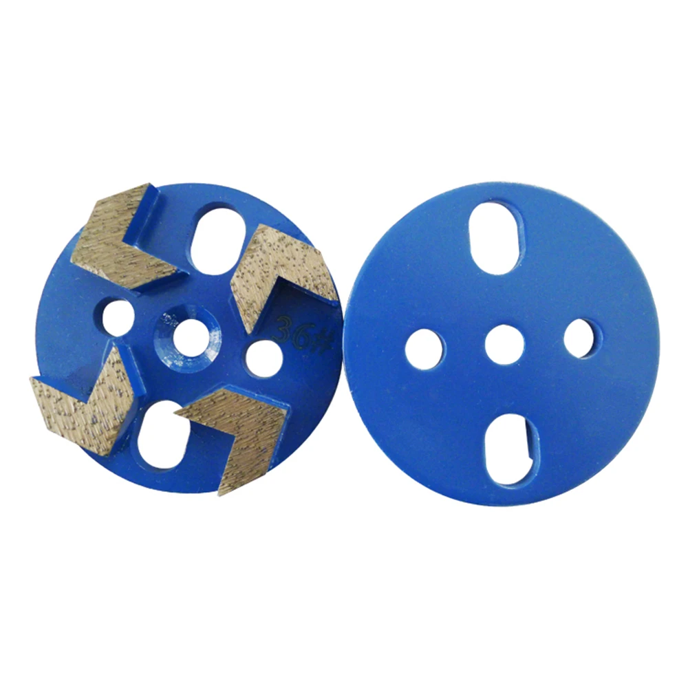 

GD02 Concrete Grinding Tools 3 Inch Universal Diamond Grinding Disc with Four Arrow Segments for Concrete Terrazzo Floor 12PCS