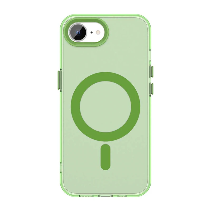 Luxury Shockproof Matte Transparent Phone Case with MagSafe-Compatible Wireless Charging
