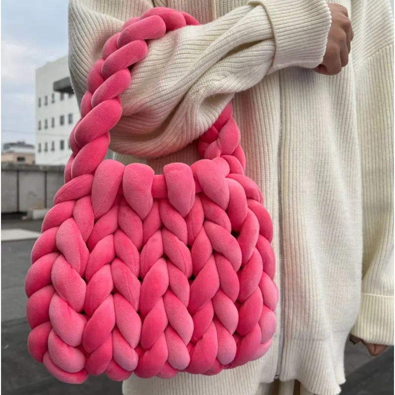 1KG 1000G Super Chunky Yarn Bag Thick Bulky Giant Thread White for Hand Knitting DIY Arm Coarse Velvet Soft Big Blanket Carpet 자 knitting yarn knitting wool yarn