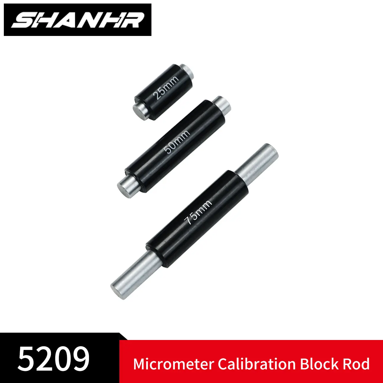 SHANHR Outside Micrometer Standard, Caliper Calibration Block Rod Bar Ring Gauge 25mm 50mm 75mm