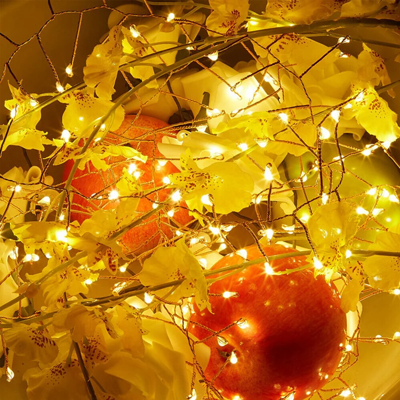 USB Firecrackers LED String Lights 8 Modes Remote Control Garland Fairy Lights Wedding Party Christmas Garden Home Decorations