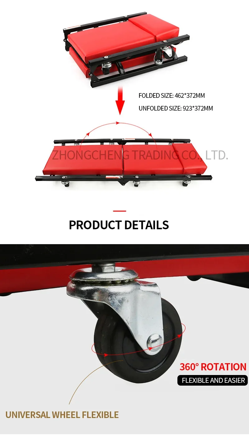 New Upgrade 36 Inch Foldable Repairing Car Reclining Board Scooter Repairing Boa