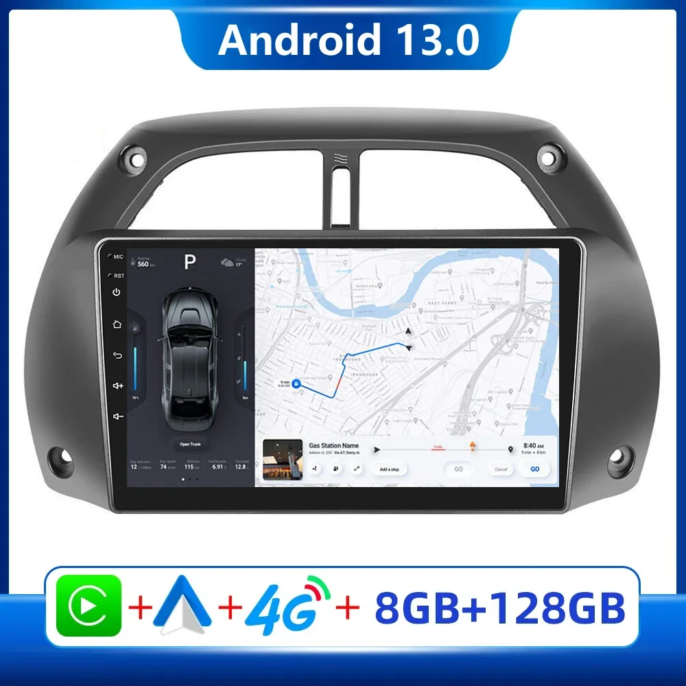 

2Din для Toyota RAV4 RAV 4 2001-2006 4G Android 13 автомобильное Стерео Радио мультимедийный видеоплеер навигация 4G DSP GPS головное устройство
