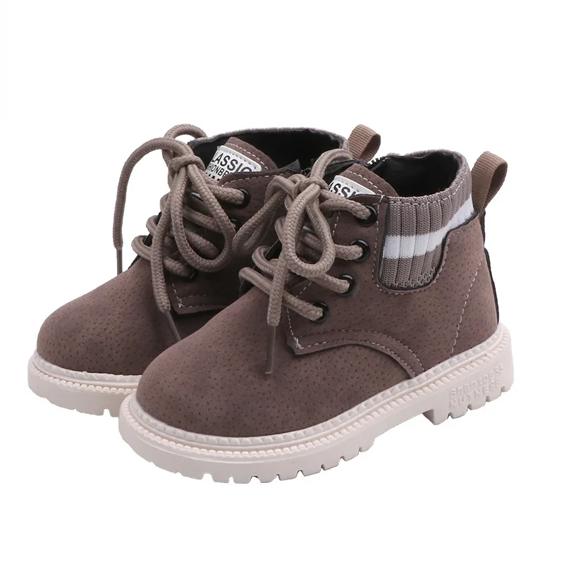 

Kids Fashion Cotton Boots New 2023 Autumn Winter Children's Rubber Outsole Warm Ankle Boots Boys Girls Toddler Casual Shoes