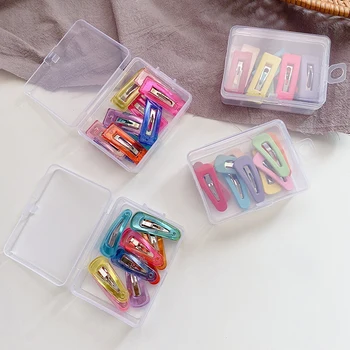 10pcs Colorful Glitter Children Hairpins Metal Barrette Newborn Kids Hair Clips Infant Baby Girls Snap Pins Hair Accessories 2