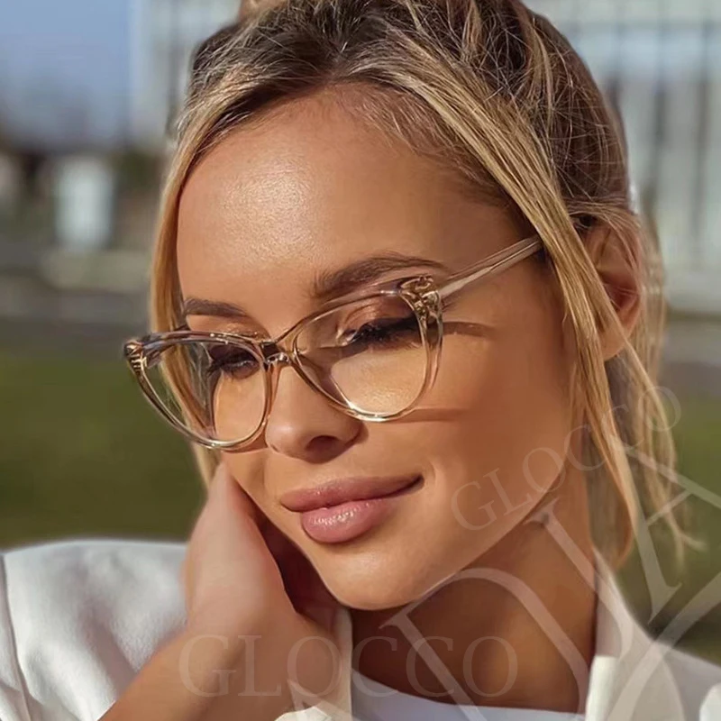 Transparent Cat Eye Reading Glasses Women Stylish Simple Ultralight TR90 Spring Hinge Computer Presbyopia Eyewear Vision 0~+600 4