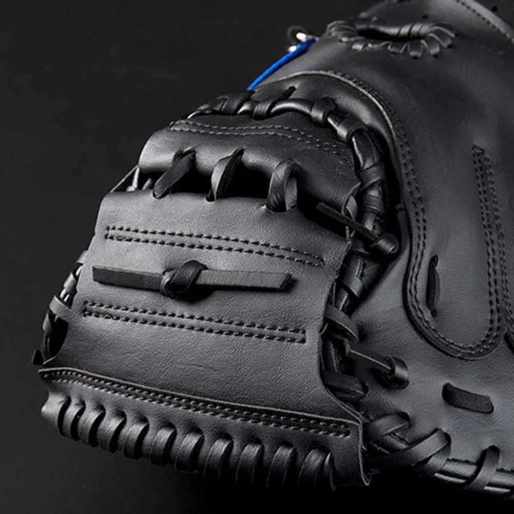 Baseball Glove PU Leather Baseball Fielding Glove Wear-resistant Softball Beginner Play Training for Youth Adults Practice