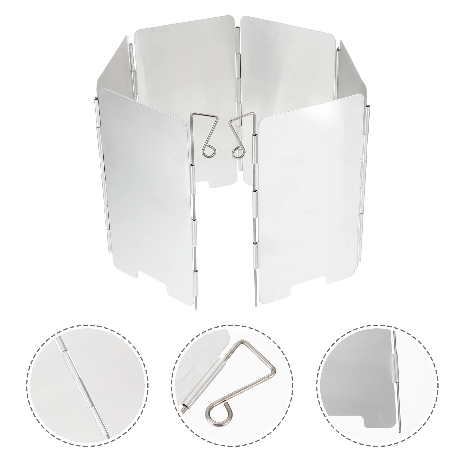 

1 Set Outdoor Cooker Stove Windscreen Windproof Tool Portable Windshield