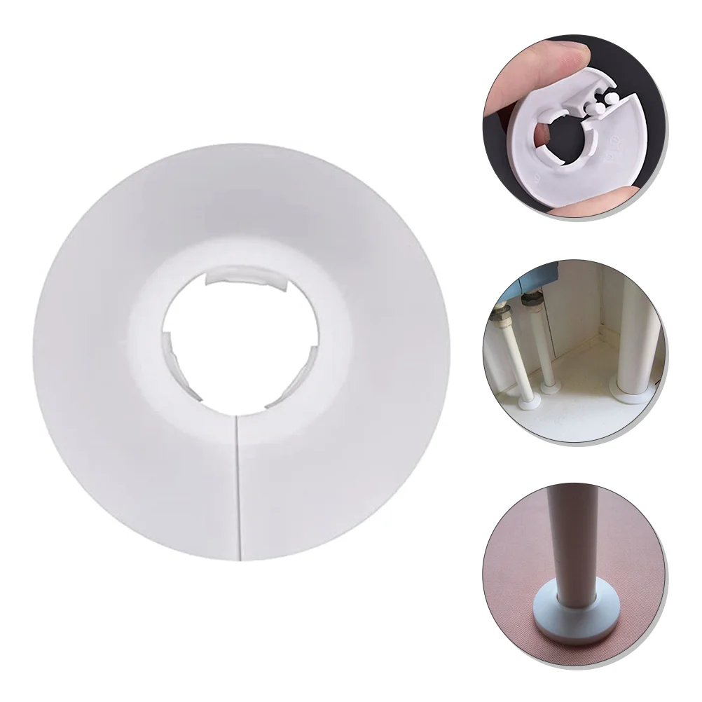 Pipe Cover Covers Radiator Pvc Flange Tube Pipeline Round Protectors Andpipes Water Decorative Flexiblewhite Hole