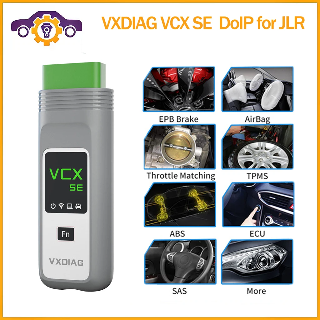 

VXDIAG VCX SE DoIP for JLR Car Diagnostic Tool WIFI OBD2 Scanner ECU Coding Key Programming Automative Diagnosis For Jlr