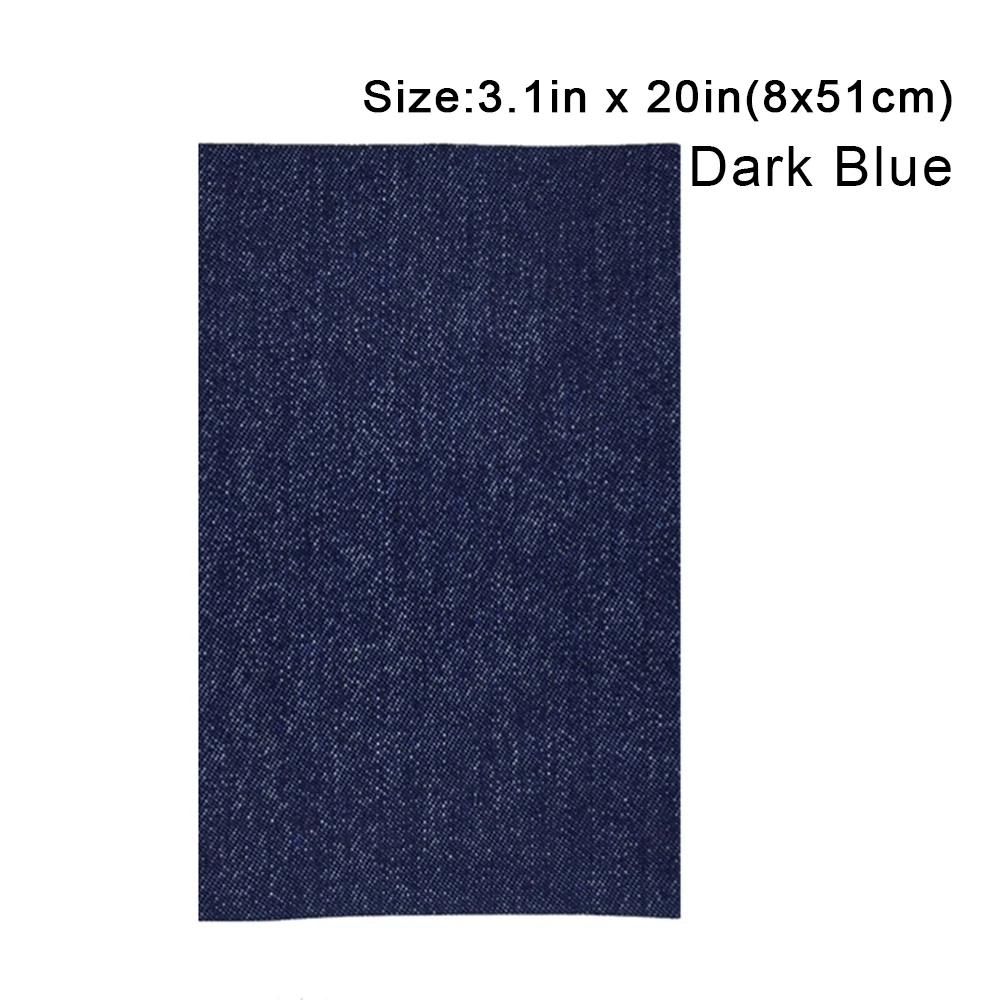 3.1x20in Iron On Denim Clothing Patches Rectangle Big Patch For Jeans  Jackets Pants DIY Appliqued Badge Wholesale Clothes Repair