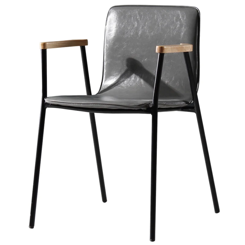 

YY Simple Backrest Armrest Cosmetic Chair Home Dining Chair Nordic Desk Stool