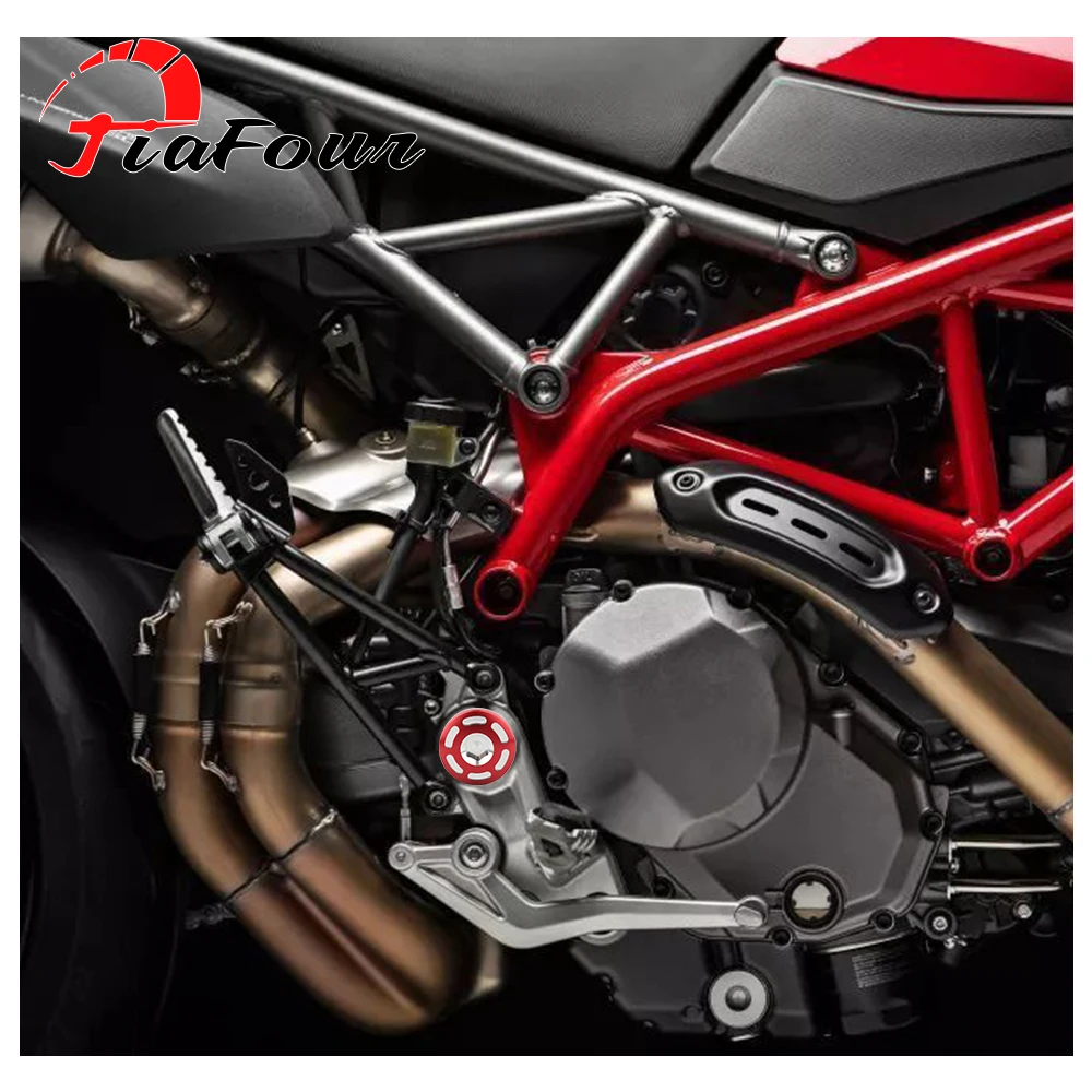 FIT For HYPERMOTARD 821 SP 939 SP 950 Hyperstrada 821 939 Center Frame Cover Carved Decorative Cover