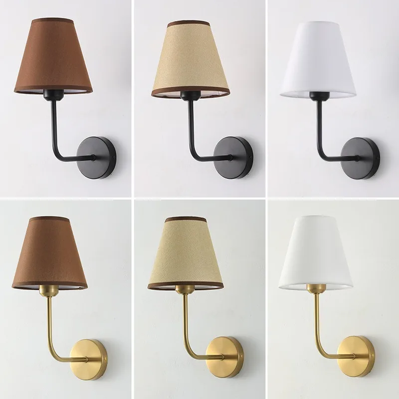 مصباح جدار قماشي E27 للديكور
