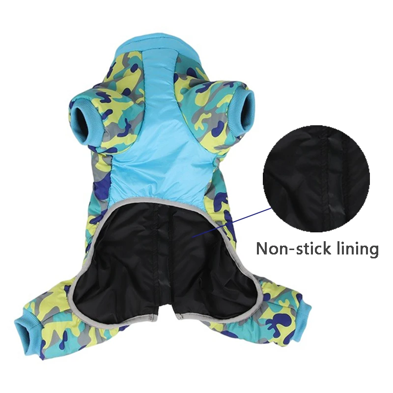 Image to show the winter jacket for dog with non-stick lining