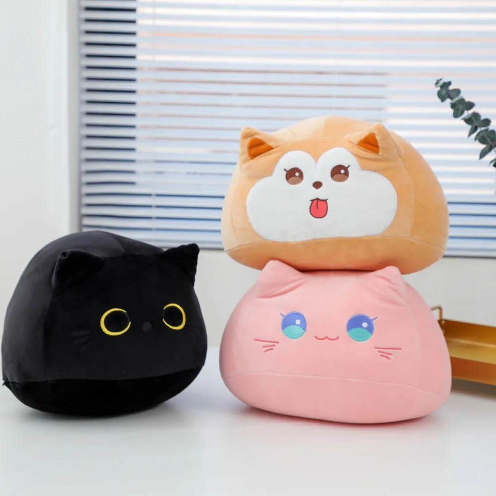 

Мягкие животные, Черный кот, плюшевые игрушки, собака, кавайная кошка, искусственная кожа, милые плюшевые игрушки, Черный кот, мягкие игрушки, детские игрушки