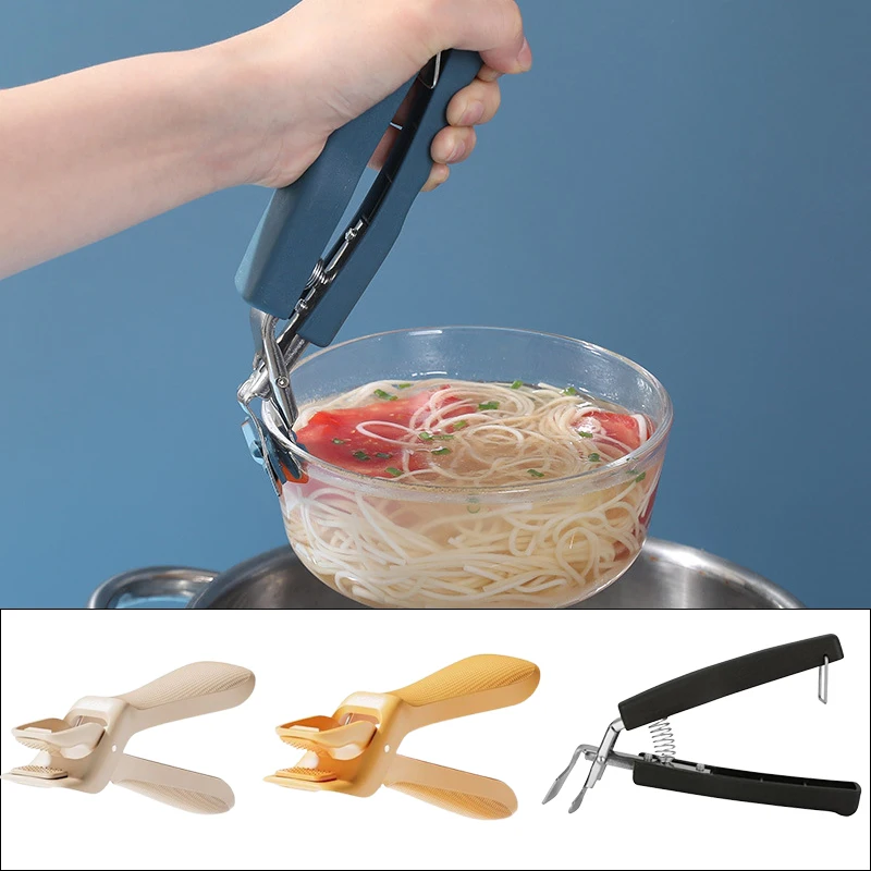 Anti-scald Clip Silicone Kitchen Anti Scald Plate Bowl Dish Pot Holder Anti-hot Clip Lifter Kitchen Accessories Gadget