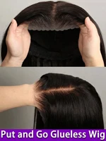Perruque sans colle 250 % densité, ultra-lisse, 13x4, 13x6, 5x5, prête à porter, pour débutantes, sans colle, avec bande élastique pour femmes 2