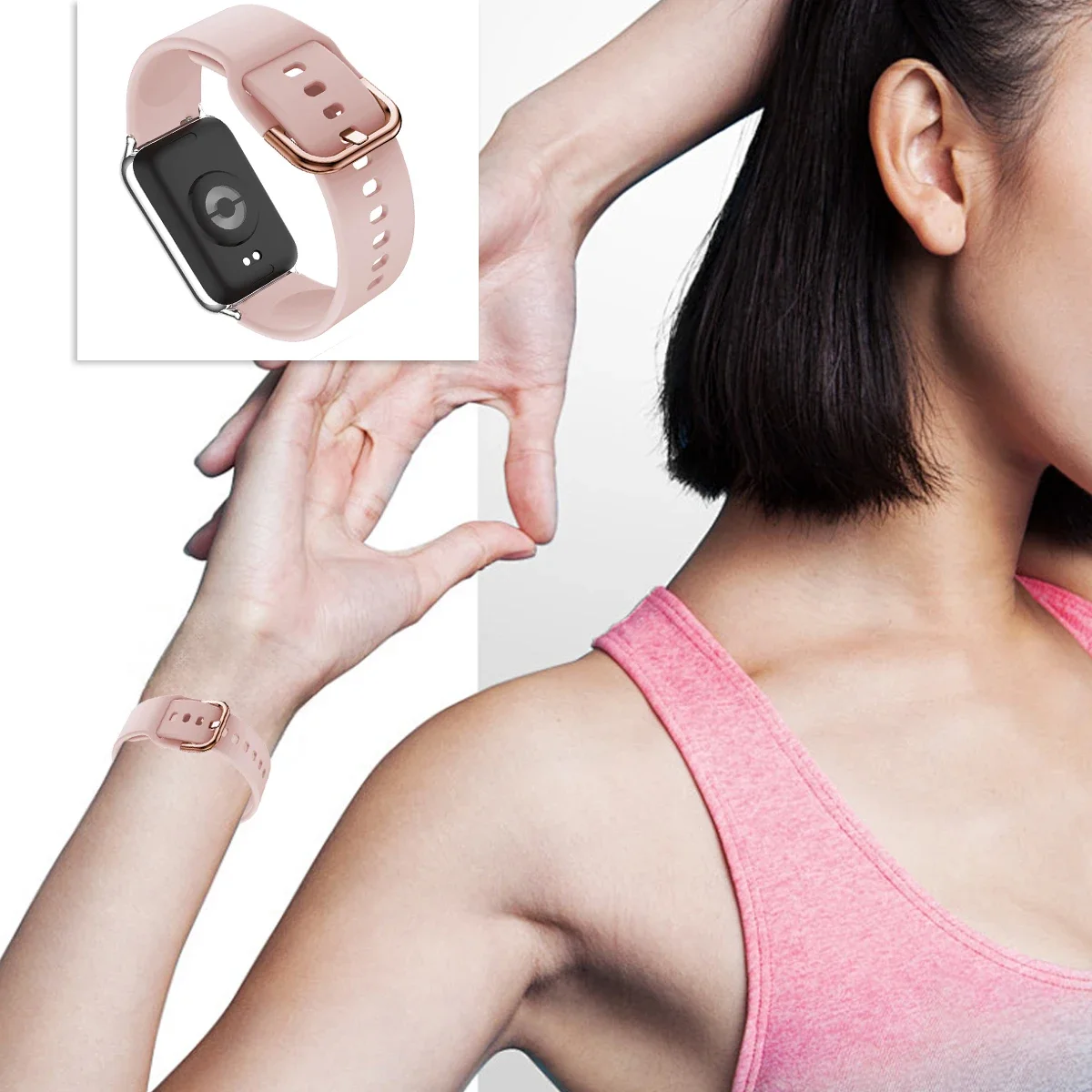 Silicone Sport Strap Replacement Wristband Bracelet