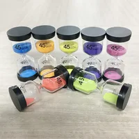 45 Minutes Mini Colorful Hourglass Sandglass Children Toothbrush Timer Desk Accessory Home Decoration Novelty Gift Sand Clock 1